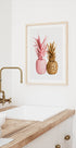 Goldenes und rosafarbenes Ananas-Duo-Poster - Posterbox.dk