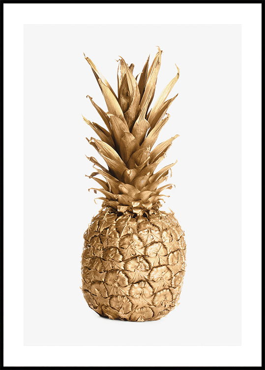Goldenes Ananas-Poster - Posterbox.dk