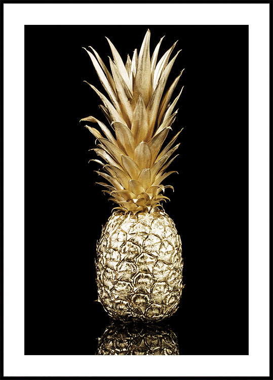 Goldene Ananas-Poster - Posterbox.dk