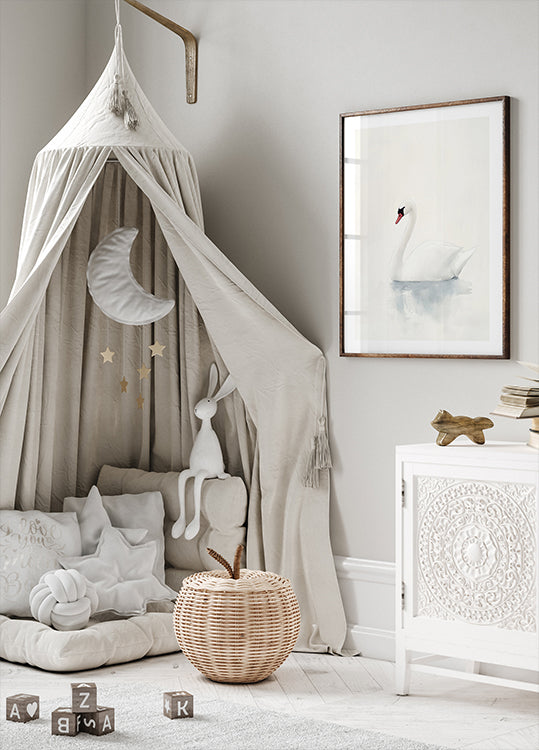 Anmutiges Schwan-Poster - Posterbox.dk