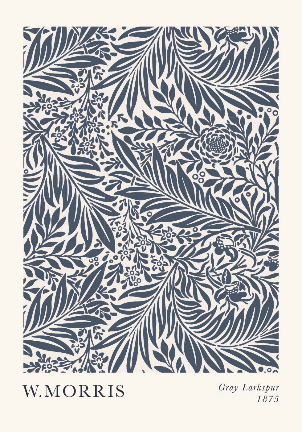 Grauer Rittersporn Poster - Posterbox.dk