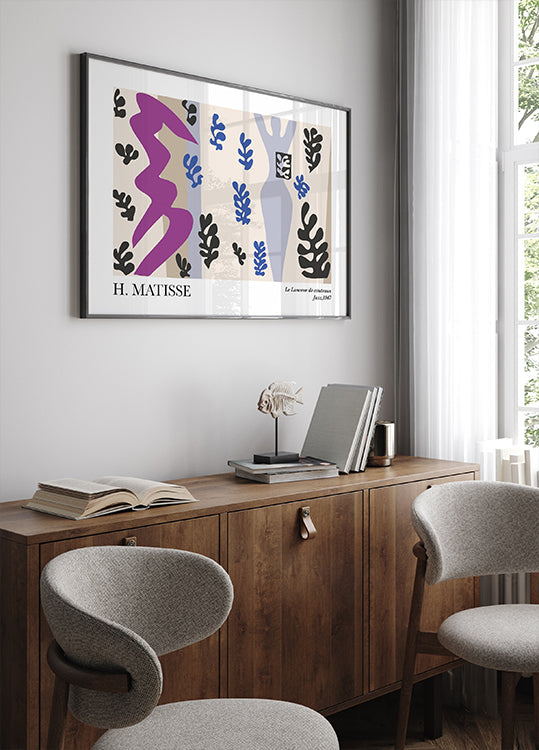 H. Matisse Der Messerwerfer Poster - Posterbox.dk