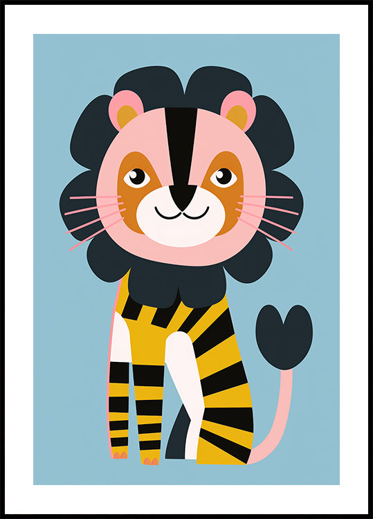 Glücklicher Löwe Poster - Posterbox.dk