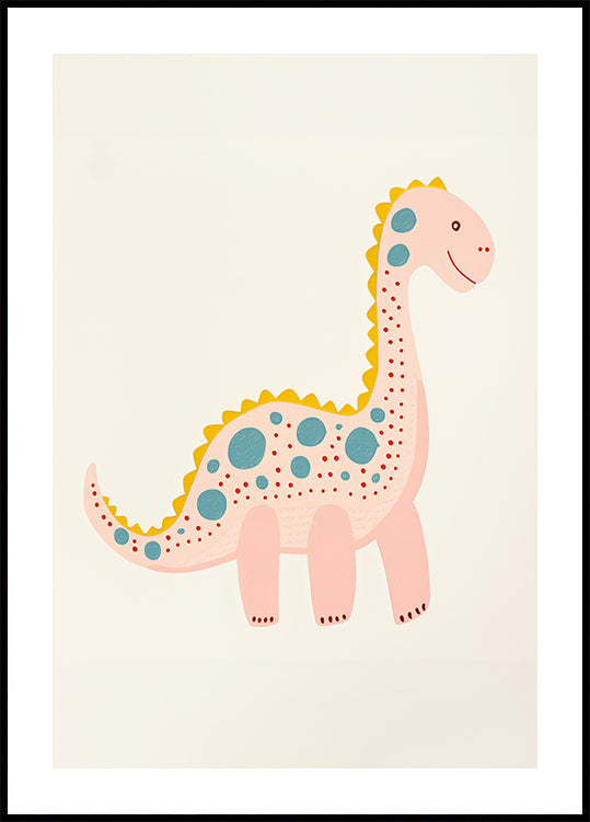 Happy Spotted Dino Poster - Posterbox.dk