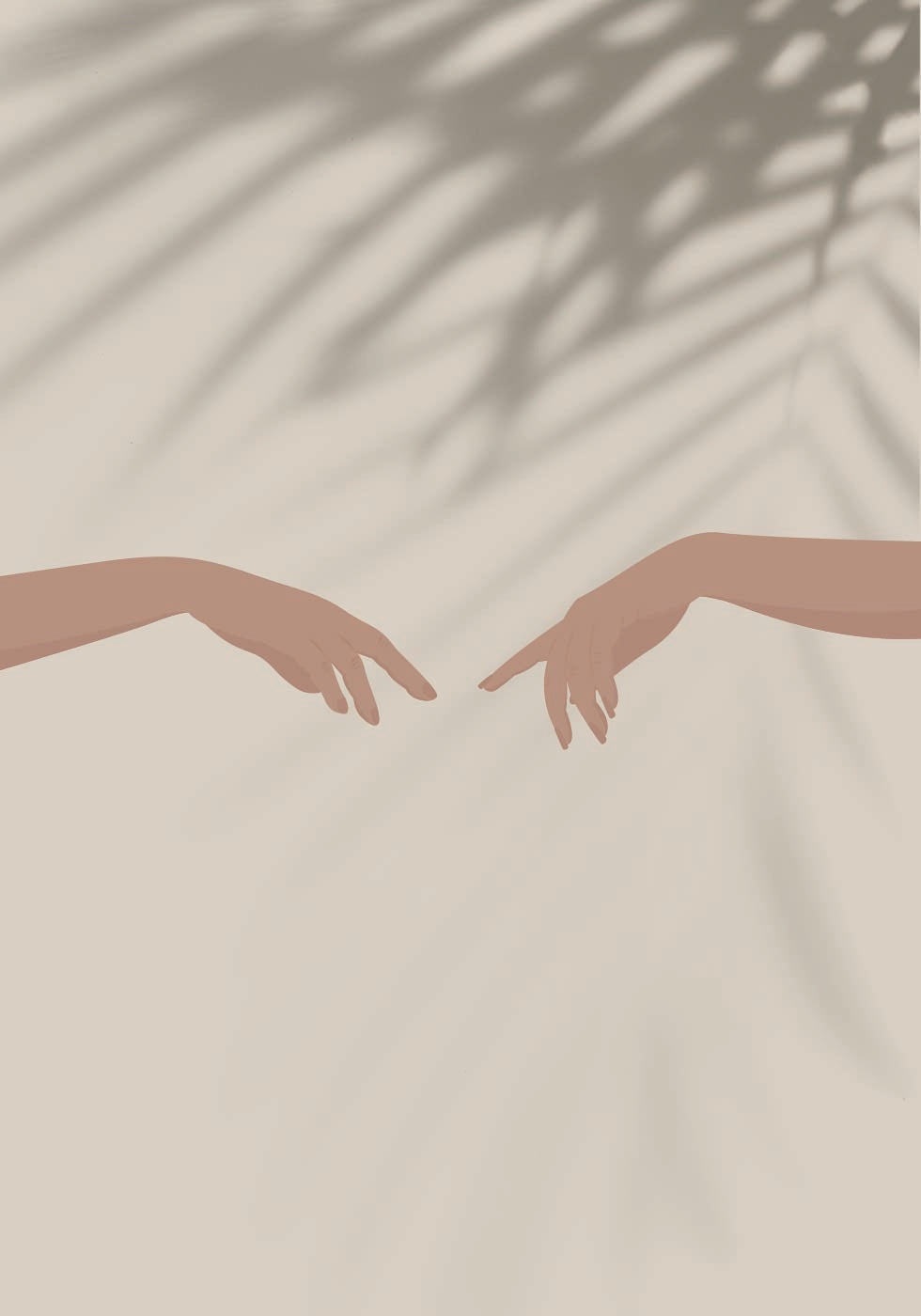 Harmony 1, Reaching Hands and Shadows Plakat - Posterbox