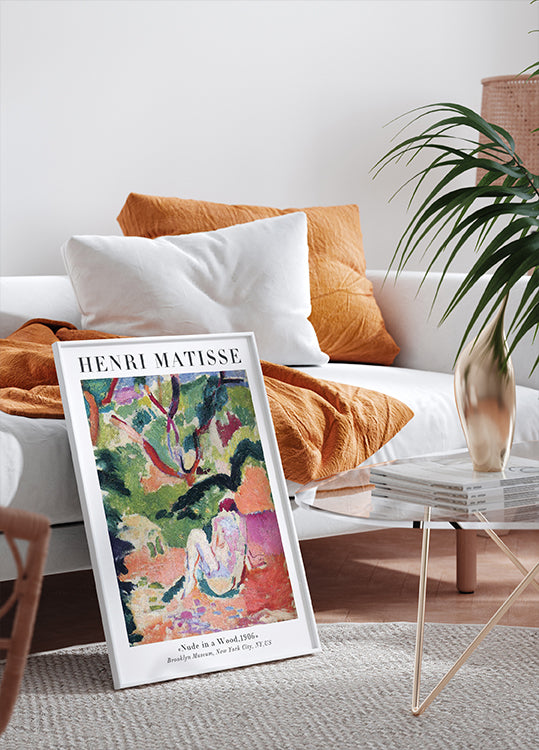 Henri Matisse Akt in einem Holzplakat - Posterbox.dk