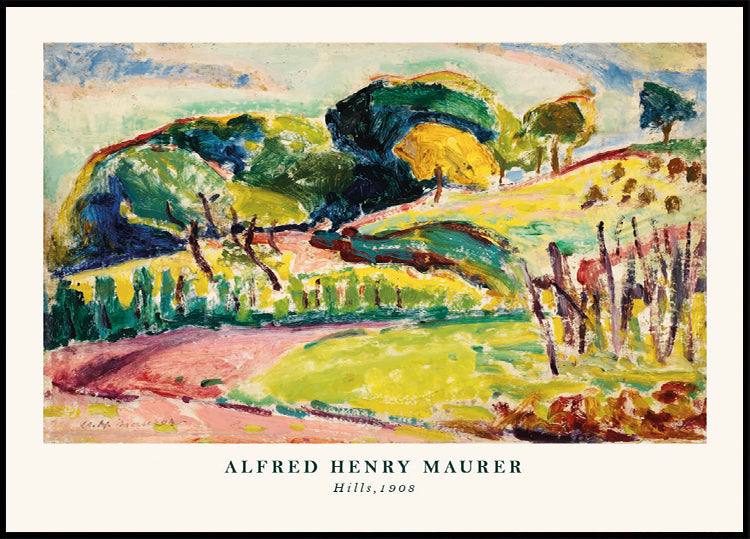 Hills Expressionist Alfred Henry Maurer 1908 Landschaftsplakat - Posterbox.dk