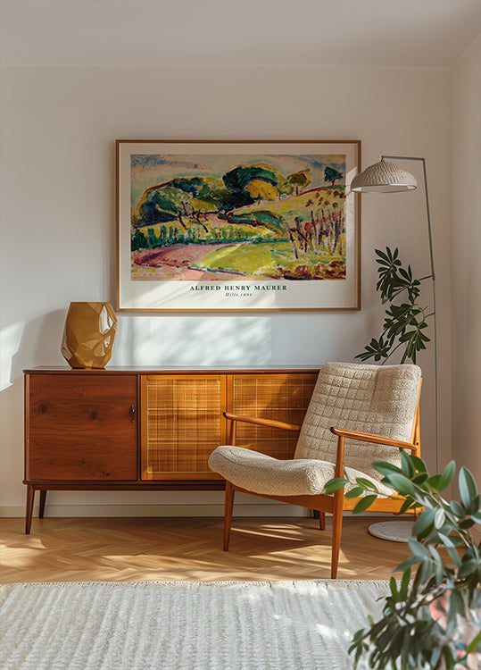 Hills Expressionist Alfred Henry Maurer 1908 Landschaftsplakat - Posterbox.dk