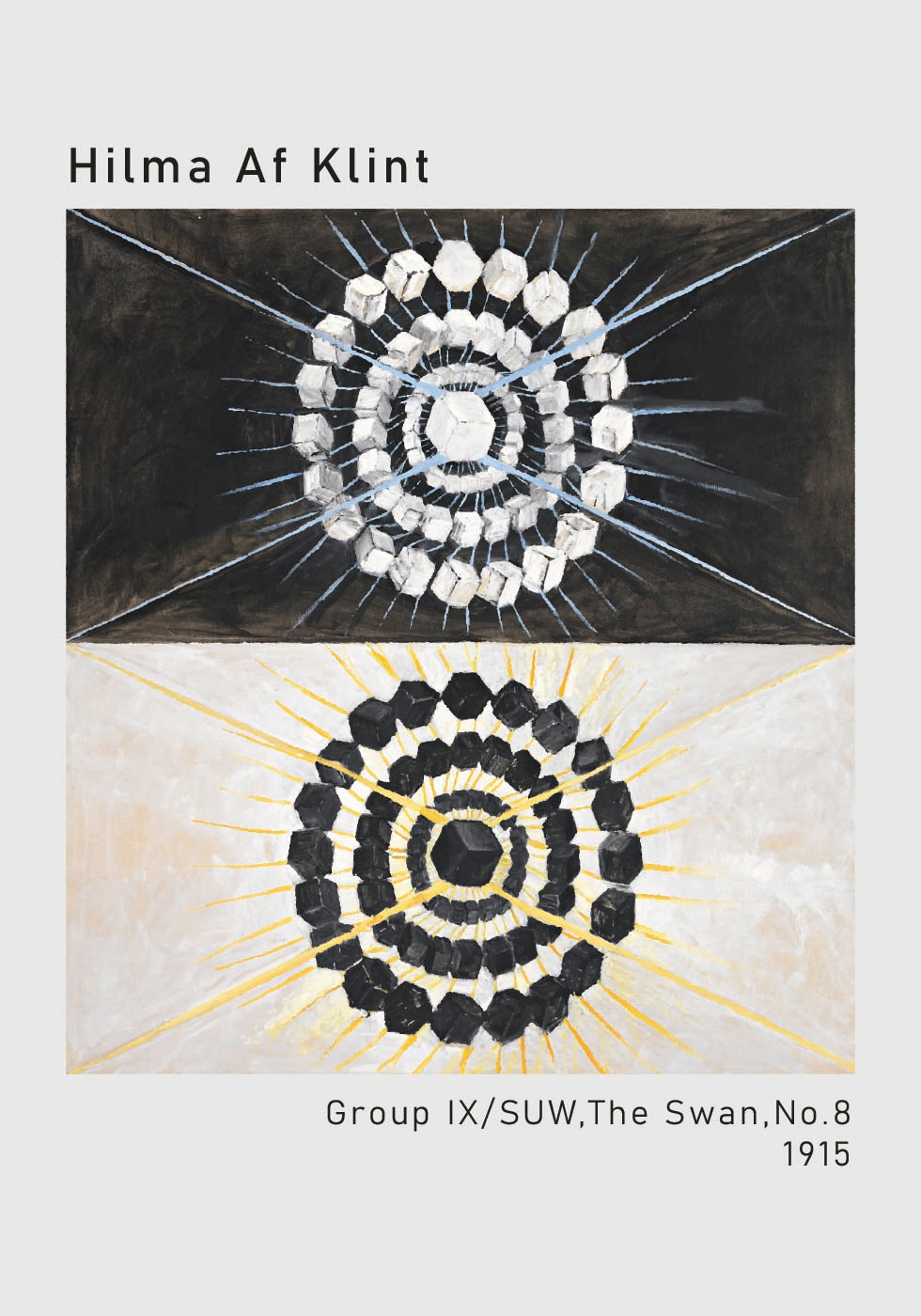 Hilma Af Klint – Gruppe IXSUW, The Swan, Nr. 8 Poster – Posterbox.dk
