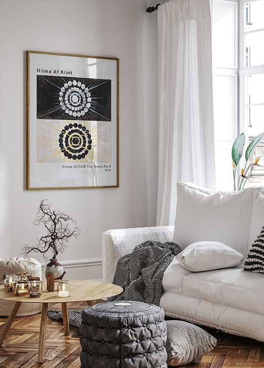 Hilma Af Klint – Gruppe IXSUW, The Swan, Nr. 8 Poster – Posterbox.dk