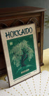 Hokkaido-Harmonie, Weidenbaum und Eule Poster - Posterbox.dk