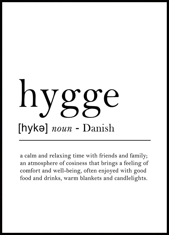 Hygge – Ein dänisches Komfortkonzept Poster – Posterbox.dk
