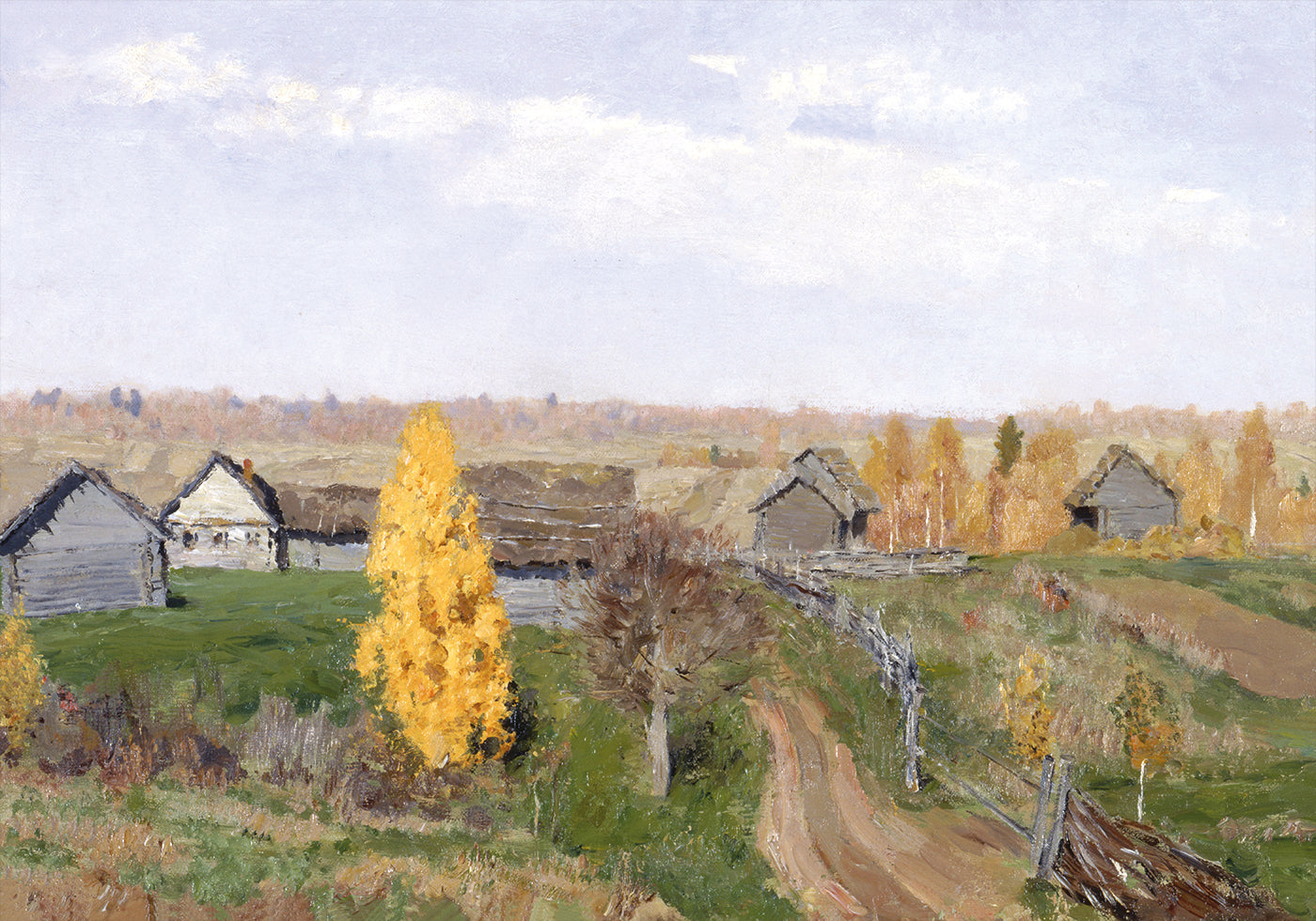 Isaac Levitan – Golden Autumn Poster – Posterbox.dk