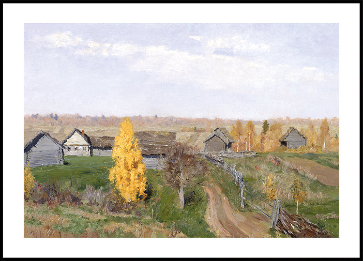 Isaac Levitan – Golden Autumn Poster – Posterbox.dk