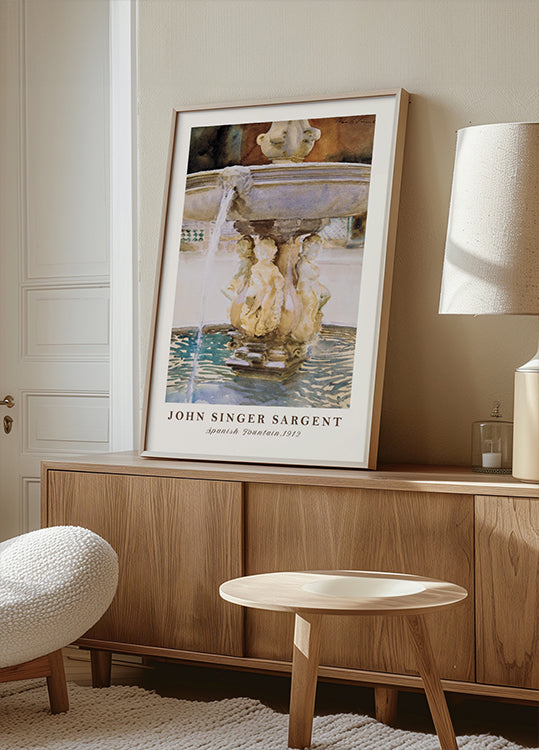 John Singer Sargent, Spanischer Brunnen Poster - Posterbox.dk