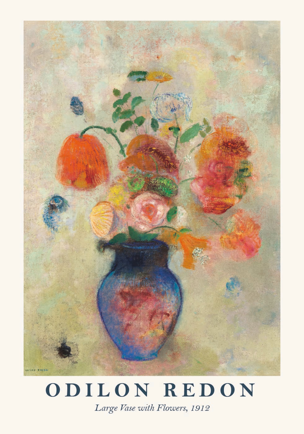 Große Vase mit Blumen, Odilon Redon 1912 Poster - Posterbox.dk