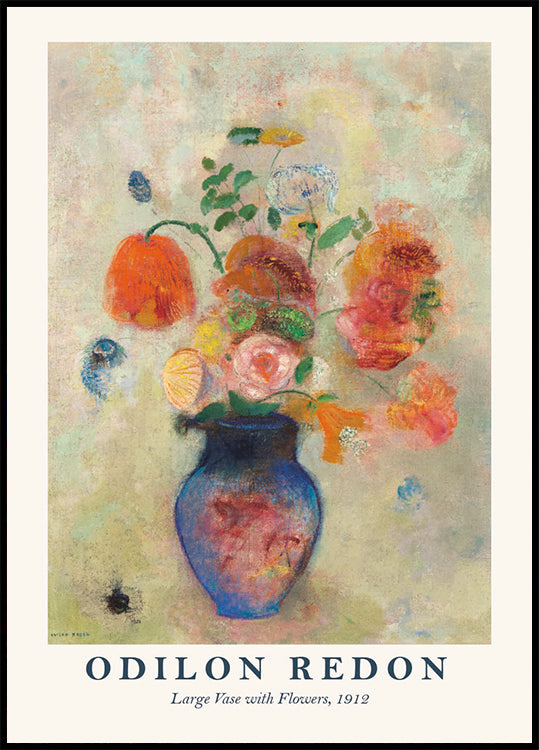 Große Vase mit Blumen, Odilon Redon 1912 Poster - Posterbox.dk