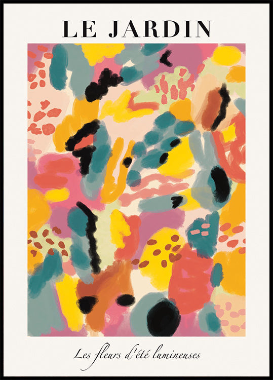 Le Jardin, leuchtender Sommergarten Poster - Posterbox.dk