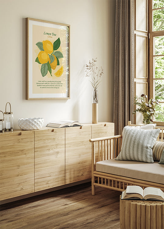 Zitronenbaum-Zitrus-Poster - Posterbox.dk