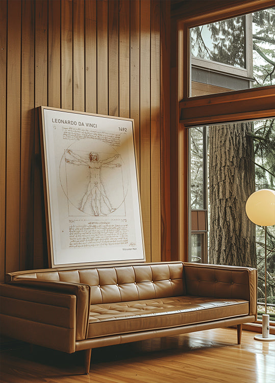 Leonardo da Vinci, Vitruvianischer Mensch Poster - Posterbox.dk