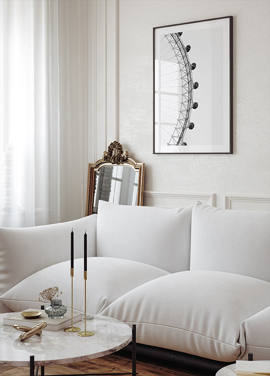 London Eye Minimalistisches Poster - Posterbox.dk