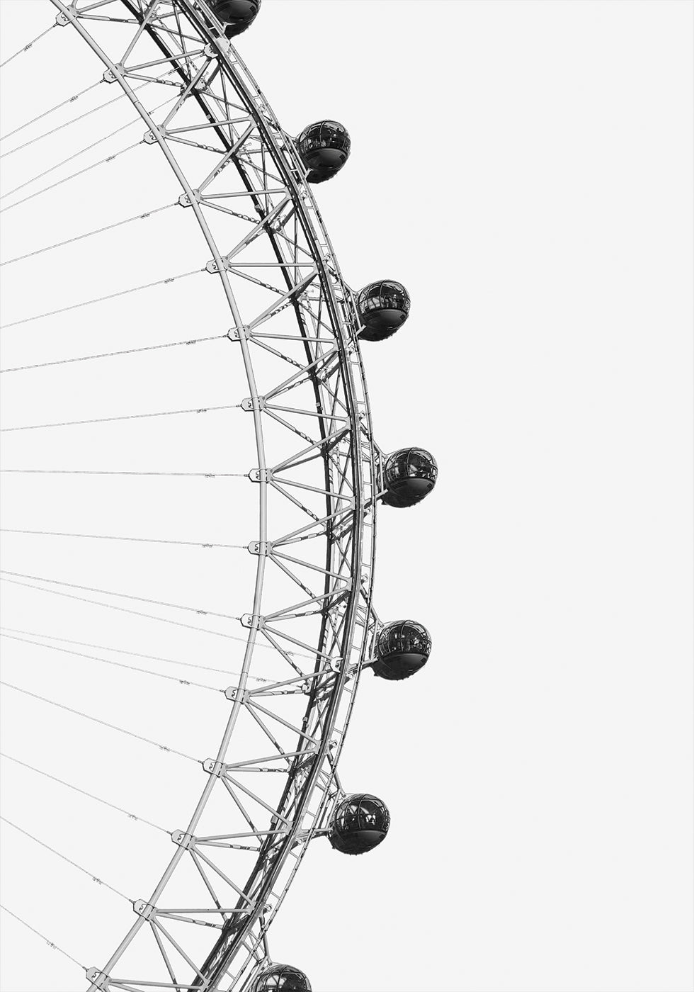 London Eye Minimalistisches Poster - Posterbox.dk