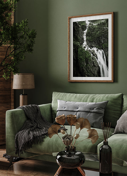 Majestätischer Wasserfall Vøringfossen Poster - Posterbox.dk