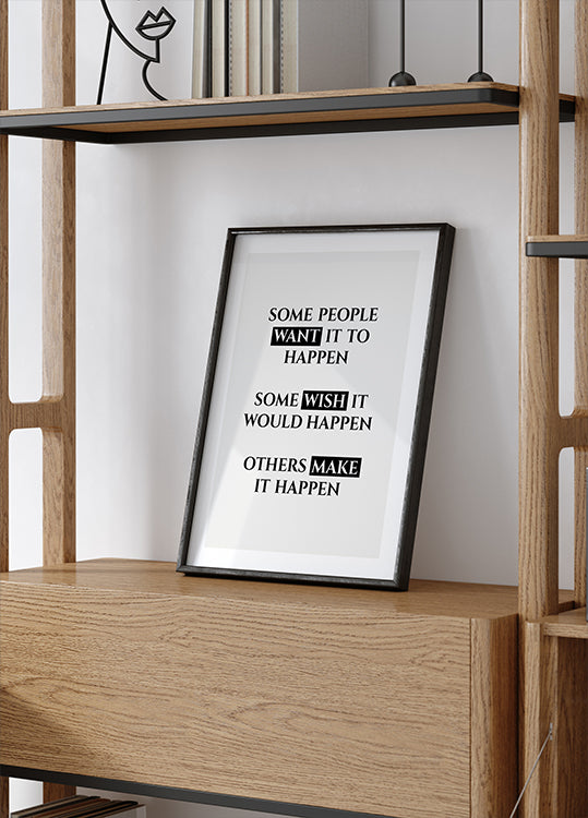 „Make it Happen“-Poster - Posterbox.dk