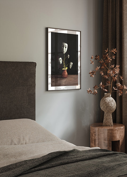 Masked Emotions, surreales Pflanzenposter - Posterbox.dk