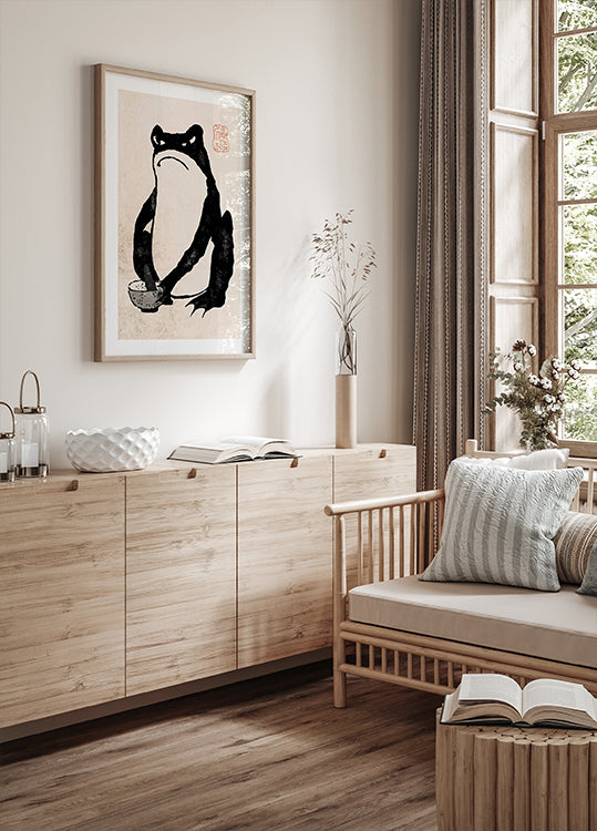 Matsumoto Hoji Frogs Poster - Posterbox.dk