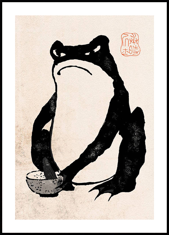 Matsumoto Hoji Frogs Poster - Posterbox.dk