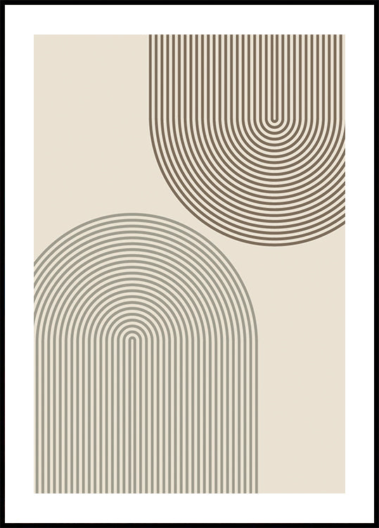 Minimal Arch Lines Plakat - Posterbox