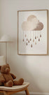 Minimalistisches Regenwolken-Poster - Posterbox.dk
