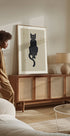 Moon Cat, Mystical Black Cat Plakat - Posterbox
