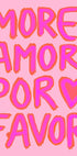 Mehr Amor Por Favor, Pink Neon Love Poster - Posterbox.dk