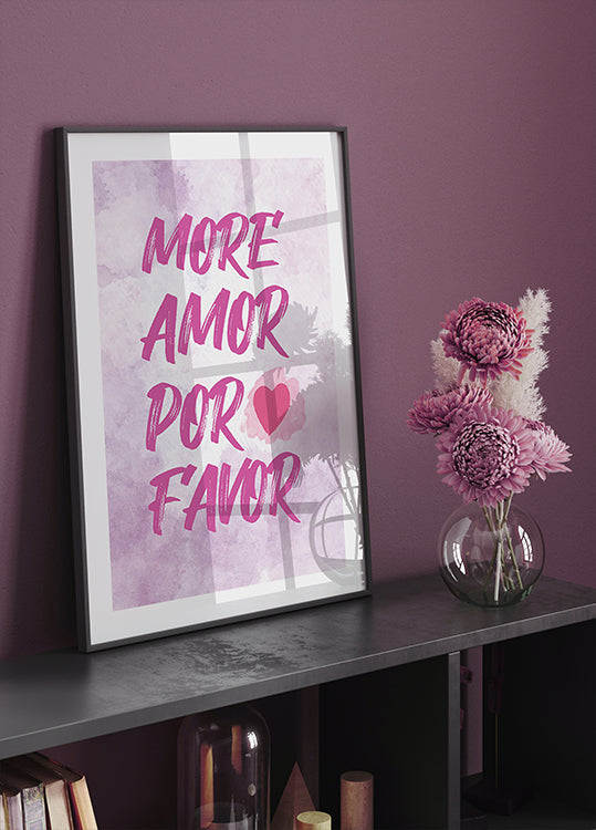 Mehr Amor Por Favor Poster - Posterbox.dk