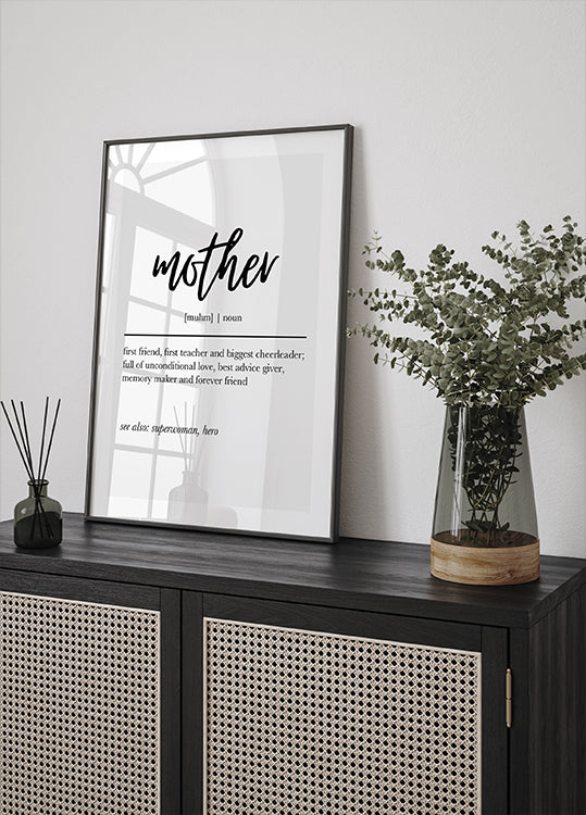Mutter-Definition-Druckplakat - Posterbox.dk