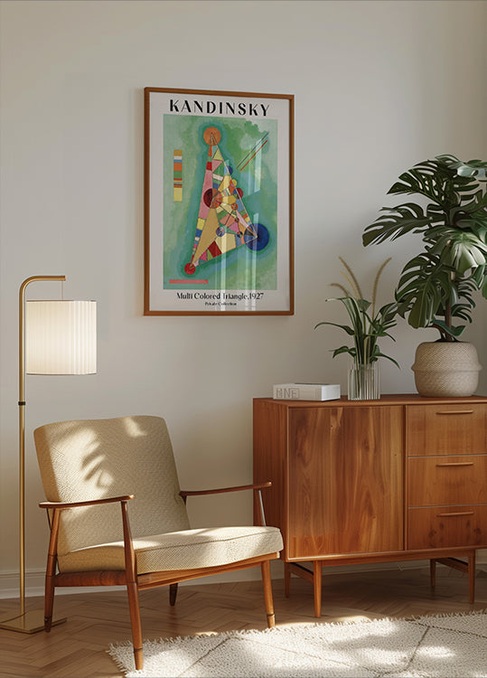 Mehrfarbiges Dreieck, 1927, Wassily Kandinsky Poster - Posterbox.dk