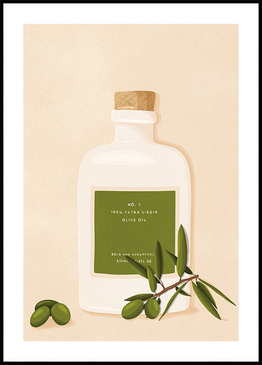 Olive Oil Bottle Plakat - Posterbox