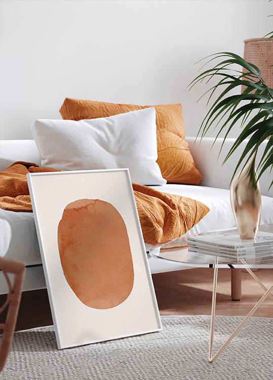 Poster Orange Sonne - Posterbox.dk