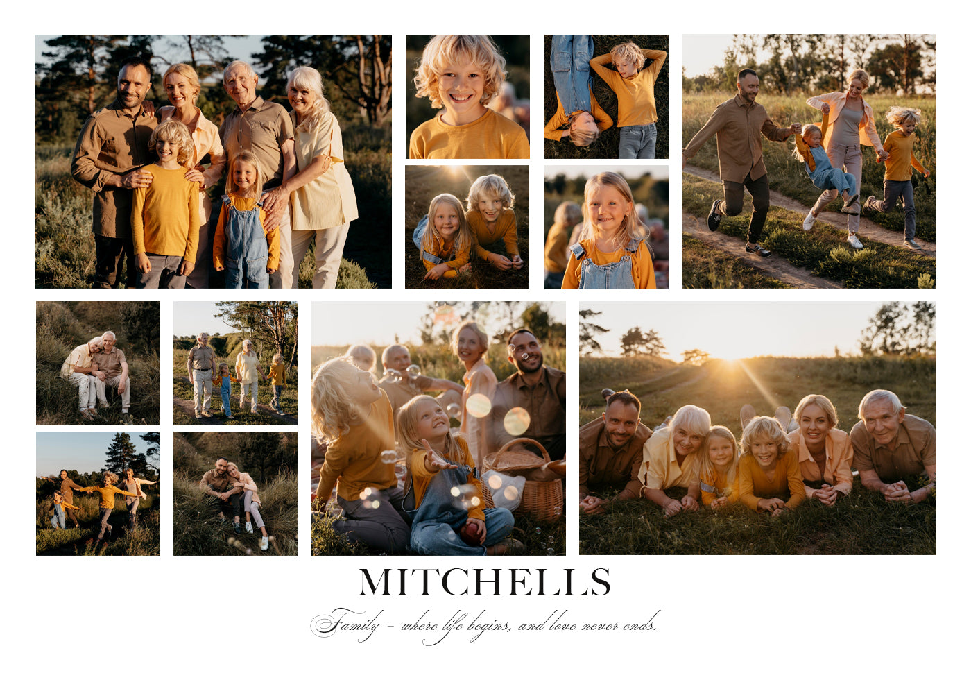 Unser Familien-Collage-Poster - Posterbox.dk