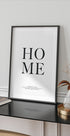 Unser Zuhause, personalisiertes Koordinatenposter - Posterbox.dk