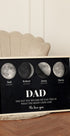 Unsere Mondphasen, individuelles Papa-Poster - Posterbox.dk