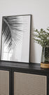 Palmblatt in Monochrom Poster - Posterbox.dk