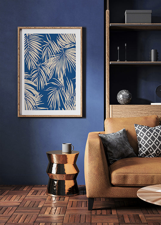 Poster mit Palmblattmuster - Posterbox.dk