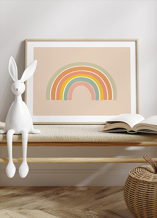 Pastell-Regenbogen-Poster - Posterbox.dk
