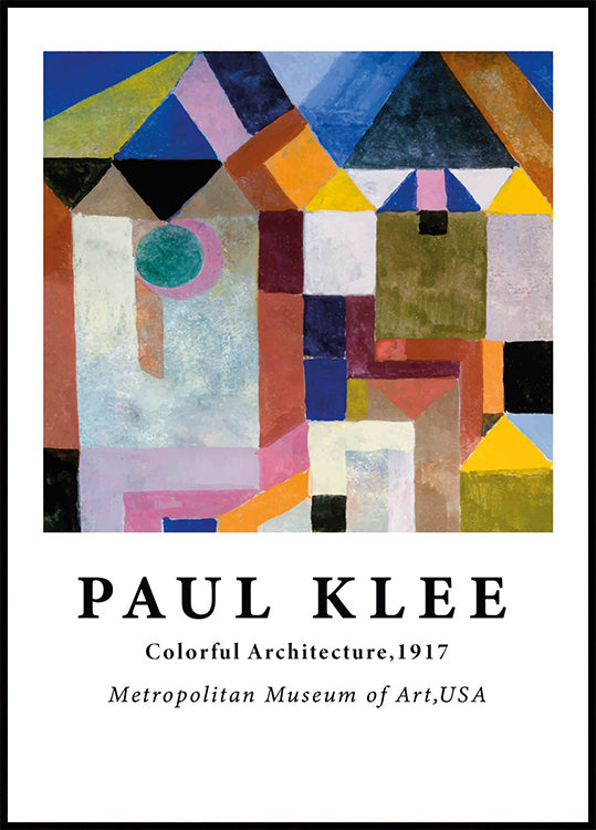 Paul Klee – Buntes Architekturposter – Posterbox.dk