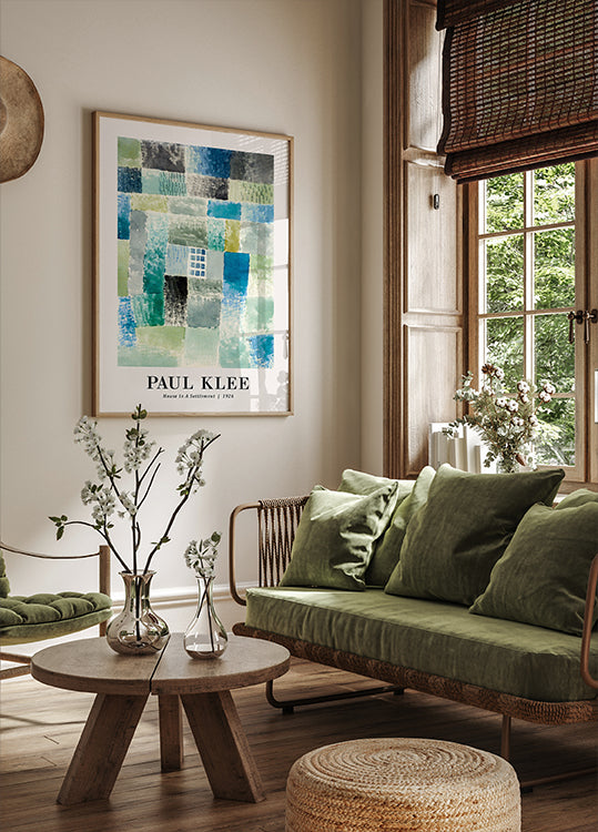 Paul Klee – Haus in einer Siedlung Poster – Posterbox.dk