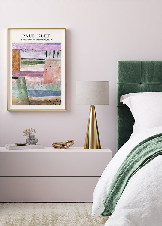 Paul Klee – Landschaft mit Pappeln Poster – Posterbox.dk