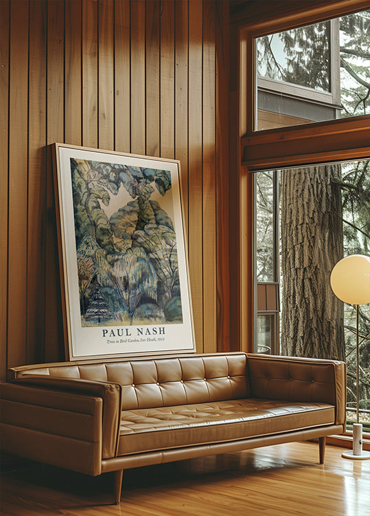 Paul Nash, Bäume im Vogelgarten Poster - Posterbox.dk